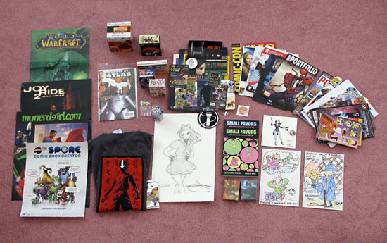Link to Flickr: Comic-Con '08 Loot.