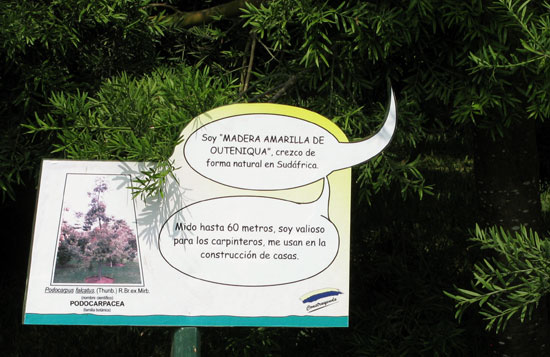 Link to Flickr: Botanical garden signage