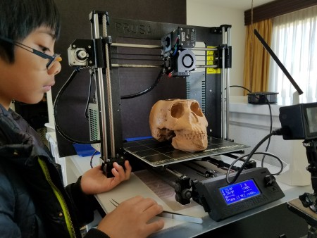 { Caption: Almost there! Aaaand, out of filament. Photo by Brother Robot. }