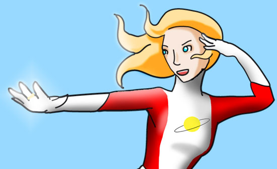Link to DeviantART: Saturn Girl fanart
